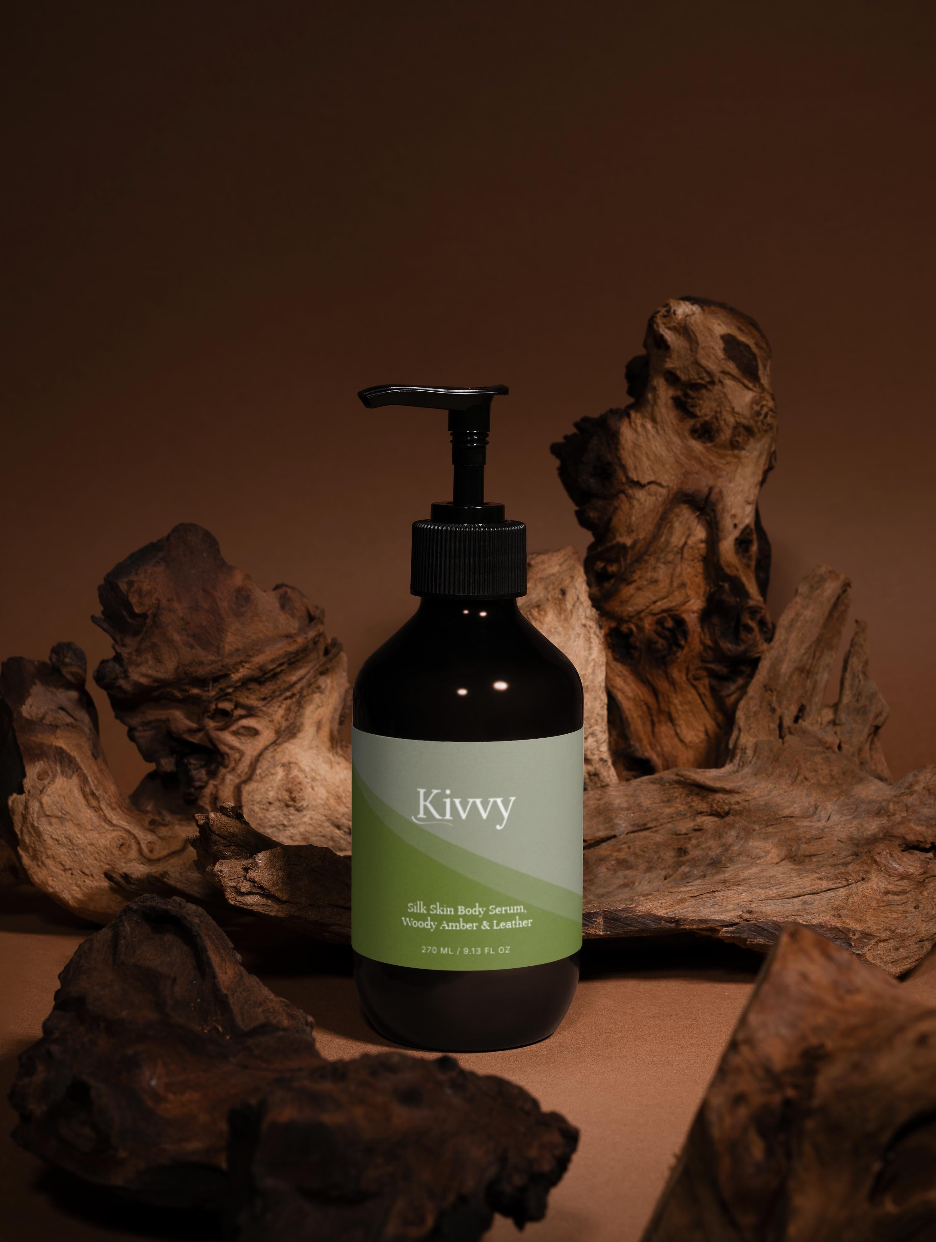 Silk Skin Body Serum, Woody Amber & Leather