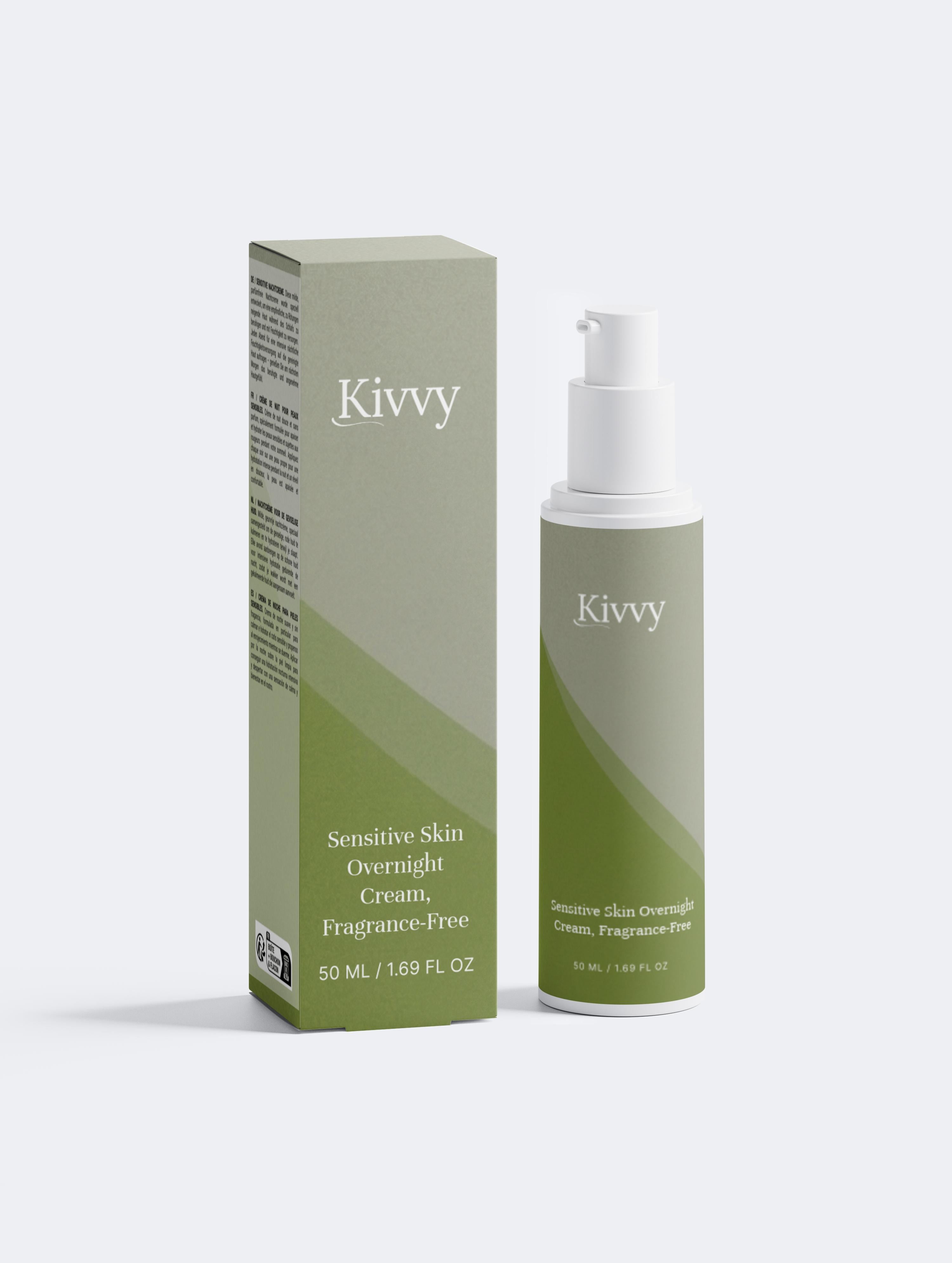 Sensitive Skin Overnight Cream, Fragrance-Free