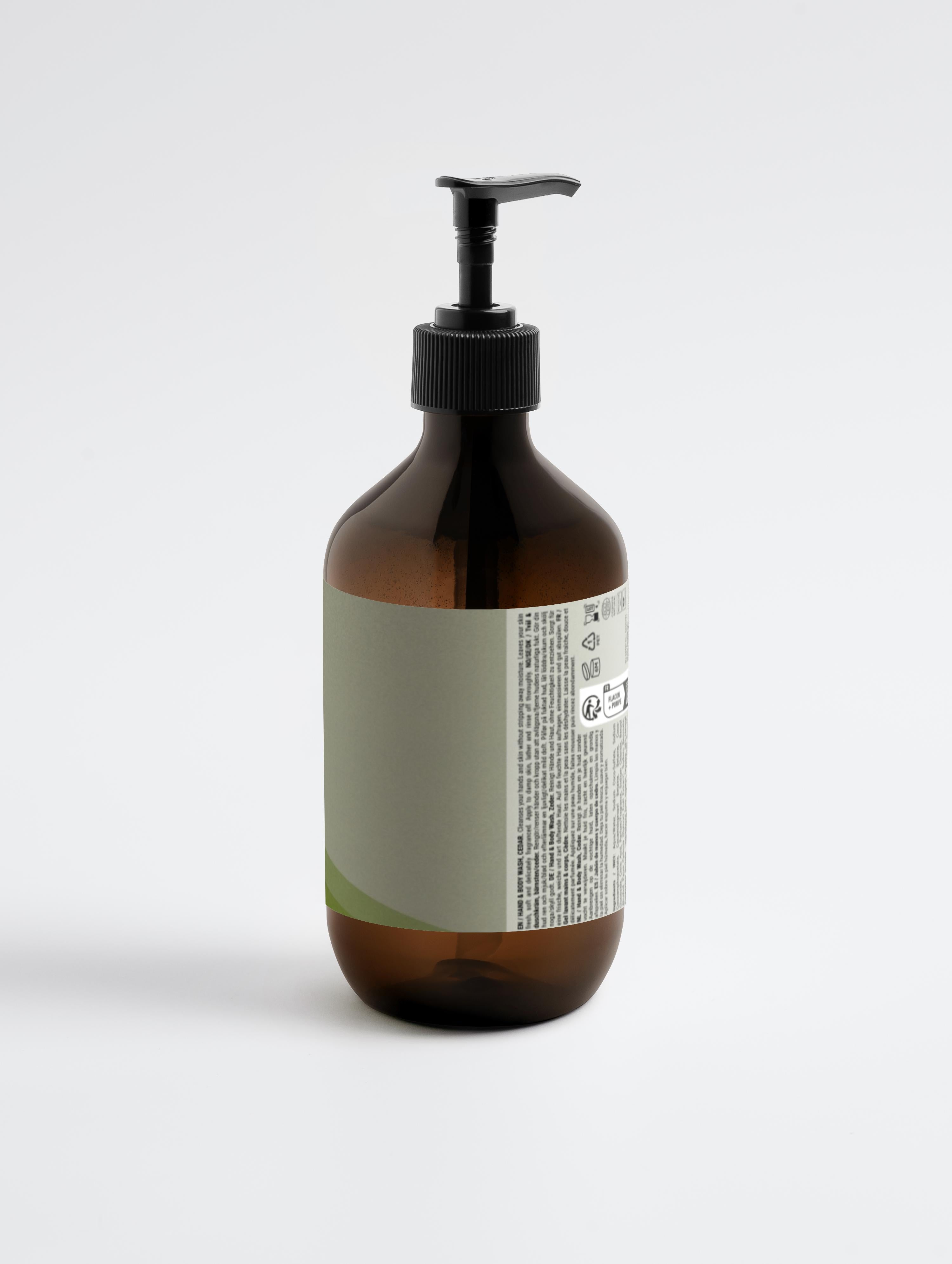 Hand & Body Wash, Peppermint & Dark Cedar